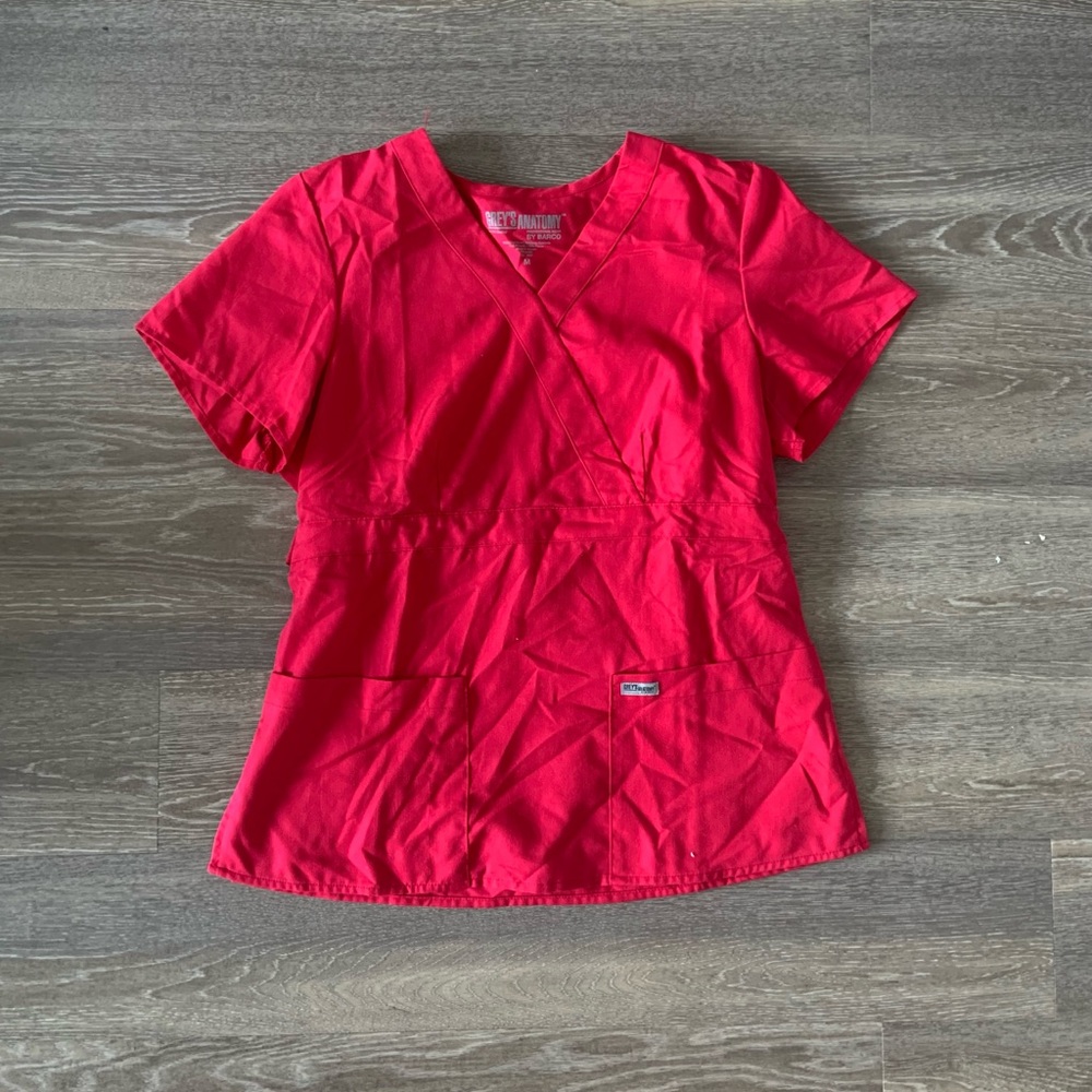 Greys Anatomy Scrub Top - Hot pink